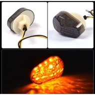 Oval Mini LED Waterproof Motorcycle Turn Signal Light LED Signal Light Motorcycle Turn Signal Light