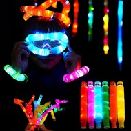 Flexible LED Pop Tube Telescopic Sensory Fidget Toy Adult Stress Relieve Toys Kids Children Educatio