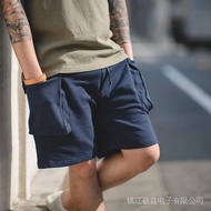 Shorts Madden Overalls Japanese Style Retro P44 Knitted Ami Khaki Sports Casual Men's Five-Point Pan