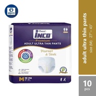 Pureen Inco Adult Ultra-Thin Pants - Size M (10 Pcs)