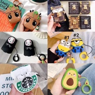 Airpods Case+Tali Gantung Kaonashi Groot Minion Avocado