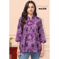 Madanikas Long Sleeve Cotton Short Kurti with Floral Print MA Series