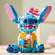 兼容樂高43249迪士藍色尼卡通史迪模型積木拼裝兒童玩具跨境批發