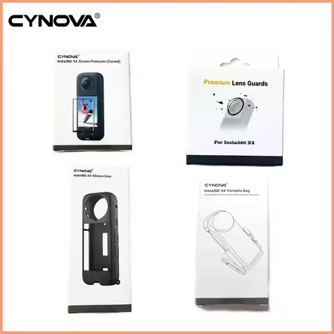 Insta360 X4 Premium Lens Optical Glass Lens Guards Protective Guard Action Camera Lens Anti-scratch 