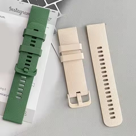 18mm/20mm/22mm Silicone straps For Amazfit GTS 4/3/2/2e/4 Mini/GTR 4/3/3 Pro/2/2e Sport Bracelet Ama