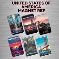 USA TOURIST SPOT AFFORDABLE AND QUALITY ATM SIZE FRIDGE MAGNET REF