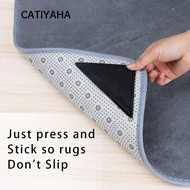 CATIYAHA Non Slip Washable Black Rug Tape Antiskid Sticker
