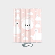 浴簾 - 比熊犬圖案