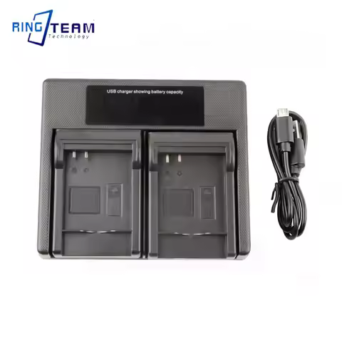 BLN-1 BLN1 Battery LCD USB Dual Charger for Olympus OM-D E-M5 II E-M1 PEN E-P5 Digital Cameras - Fas