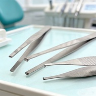 Stainless Steel Tissue Holding Forceps Dental Tweezers Surgical Organization Forceps Medical Dressin