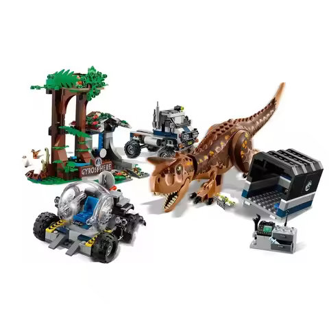 Brands Brick Sets Series Building Blocks Carnotaurus sastrei‌‌ Gyrosphere Escape Dinosaur 75929 Worl
