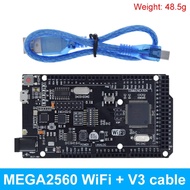CH340G Mega2560 ATMEGA16U2/โปรมินิ MEGA 2560 MEGA + WiFi ชิป ATmega2560 R3สำหรับบอร์ดพัฒนา R3 Arduino ESP8266