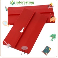 INTERESTING Auxiliary Board, Red Rectangle Ceiling Auxiliary Board, Labor-saving Tools PVC 15×8.5cm Modern Plasterboard Fixture Gypsum Board