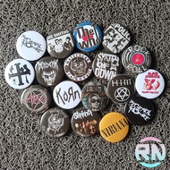 RIVERN - 4.4mm Round Brooch Pin Cool Music Band Hype Quality Brooch Accessories