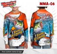 jersey anak mancing mania kaos baju fishing lengan panjang - 1