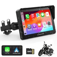 Carpuride W702 for Motorcycle, 7 inch Waterproof Touchscreen, Portable Carplay/Android Auto GPS Navi