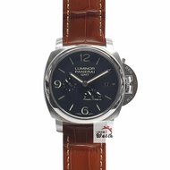 【大眾金時代】PANERAI沛納海 PAM00321 黑面 GMT 2012/08 三明治面盤 小秒針 日期窗 兩地時區 動力儲存顯示 G427