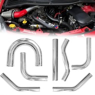 Universal Aluminum Tube 51 57 63 70 76 mm Pipe Racing Car Intercooler Cold Air Intake 0/45/90/180 De