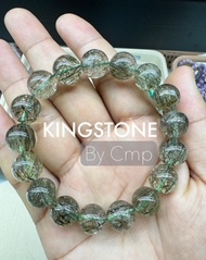 กำไลหิน ทัวร์มาลีนไหมเขียว พรีเมี่ยม ขนาด 81012 มิล สร้อยข้อมือหินแท้ Green Rutilated Quartz Grade P