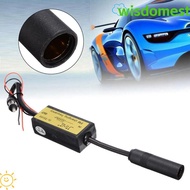 WISDOMEST FM Converter, Plastic FM 76-90 Mhz Car FM Expander, Durable Black 12V Car Frequency Change