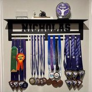 Customized Name Plate Ornament With Trophy Stand - Award Plaque Display Rack, 8-Step Design, Ribbon-