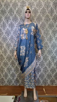 Setelan Rok Carla Batik Viscose Silk Modern | Set Rok Batik Viscose Semi Sutera Premium | Baju Batik