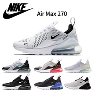 Nike Air Max 270 black white cushioning mesh men women running shoes casual sneakers Max270 training sports shoes