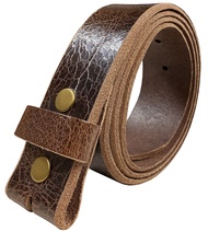 BS304 Genuine Full Grain Vintage Leather Belt Strap or Belt with Buckle_1-1/2"(38mm) wide