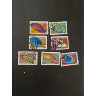 SA04 South Africa marine fishes definitive stamps 7v used