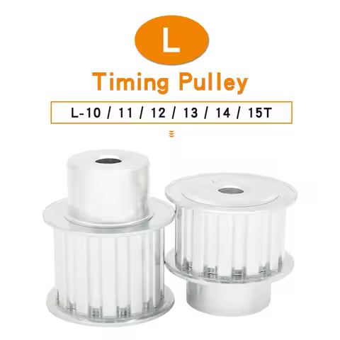 Alloy WheelS L-10T/11T/12T/13T/14T/15T Bore 8 mm Pitch 9.525 mm Belt Pulley No Postition Screw For W