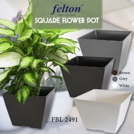 FELTON SQUARE FLOWER POT 2491