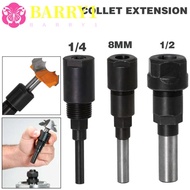BARRY1 Router Collet Extension 1/4" 1PC Router Bit Collet Chuck Adapter Converter Collet Woodworking