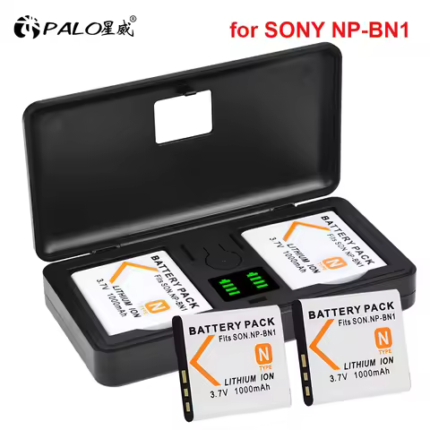 NP-BN1 NPBN1 NP BN1 Battery With LCD Charger Box for Sony Cyber-shot DSC-QX10 DSC-QX100 DSC-T99 DSC-