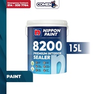 NIPPON PAINT 8200 Premium Interior Sealer 15 Liter Undercoat Wall Sealer Water-Based Sealer Cat Dind