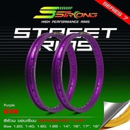 วงล้อ S Strong เอส-สตรอง รุ่น SERIES-7 ขอบเรียบ ขนาด 1.4-17 พร้อมสติกเกอร์+เสื้อยืด แท้100% มีหลายสี