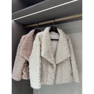 O5U1 Korean Version Temperament Sweet Style Loose Furry High-End Feeling All-Match Western Style Age