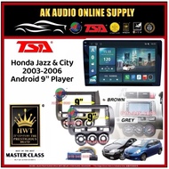 1K Screen 4G 8-CORE🆕TSA Honda Jazz & City 2003 - 2007 (Manual A/Cond ) Android 9'' DSP/QLED/CARPLAY 