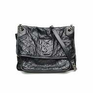 SAINT LAURENT Niki中號28黑色牛皮銀扣