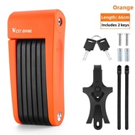 West Biking | Anti-theft Foldable Alloy Steel Security Lock