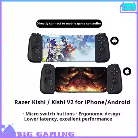 Razer Kishi / Kishi V2 Telescopic Mobile Game Controller USB‑C for Android Lightning for iPhone Port