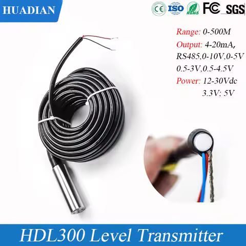 4-20ma RS485 0-10V output plant water level indicator magnetostrictive liquid transmitter 35m cable