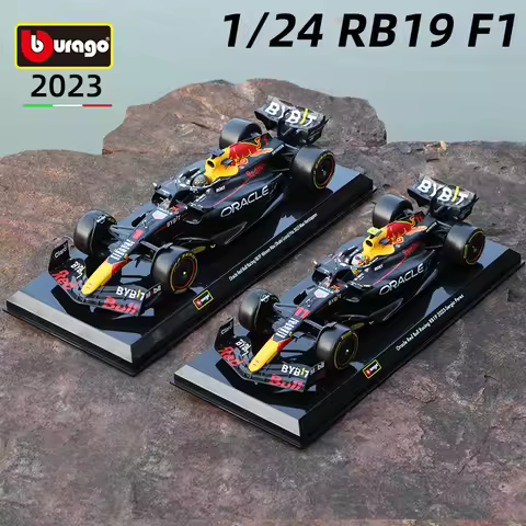 Bburago 1:24 RedBull RB19 Alloy Car Model F1 Racing 2023 Vehicles Toys Diecast Voiture Gift Red Bull