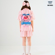 SLEEPING CLOUD Pajamas | 1 LYOCELL Soft And Cool Fabric Comfortable To Wear : Short Sleeves Smiley T