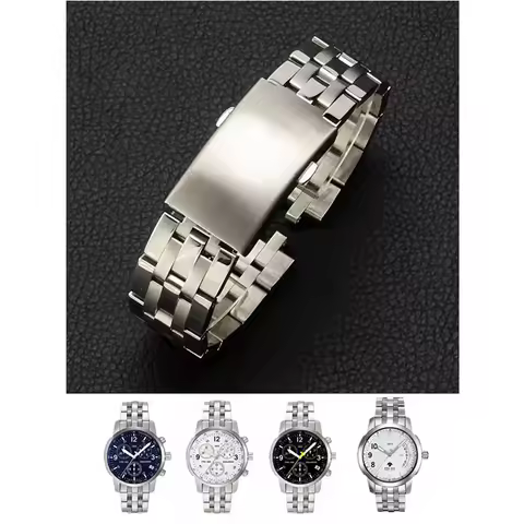 Suitable for Tissot Watch Strap Steel WatchBands 1853 Original T17 T461 T014 PRC200 Stainless Steel 