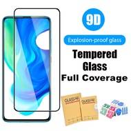 9D Tempered Glass for Xiaomi Redmi Note 7 8 8 9 Pro 9S 10 10S 11 12 Pro 12C Mi 9T 13 11T 10T 11 Lite Redmi 10C 10A 6 6A 9A 9C 9T 10 Poco X3 Pro M3 Pro F3 X5 C40 Screen Protector Fully Coverage Protective Anti Scratch Shockproof Film
