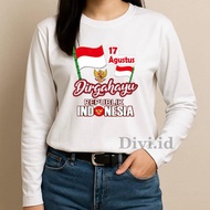 MERAH Women's Red and White T-shirt Augustan Clothes Women's T-shirt Oblong T-shirt 80th Anniversary