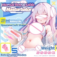 YUU Automatic Thrusting Male Masturbator 2000g Realistic Torso 5 Thrust Speeds + Vibration Hands-Fre