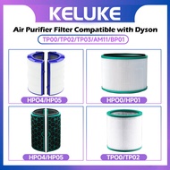 Compatible with Dyson TP00/TP02/TP03/AM11/BP01 Air Purifiers, True HEPA Filter and Activated Carbon 