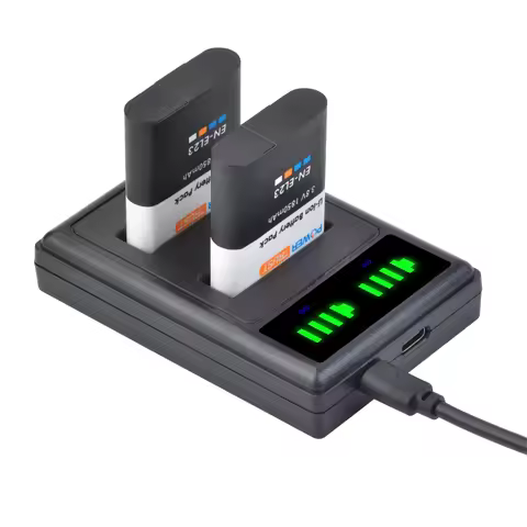 1850mAh EN-EL23 Battery and Charger for Nikon Coolpix B700 P610s P600 P900s S810c P610 P900