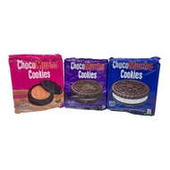 Choco Mucho Cookies Double Choco 10's Pack, Indulgent Chocolate Filling (suon)
